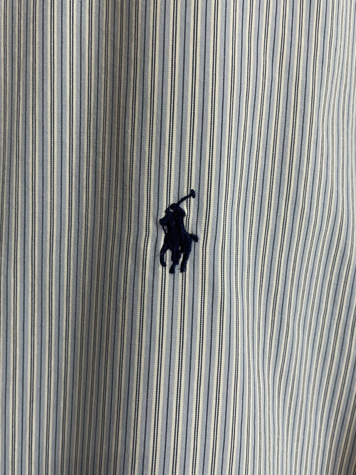 Polo Ralph Lauren Stripe Small Pony Cotton S/S Shirt - Large