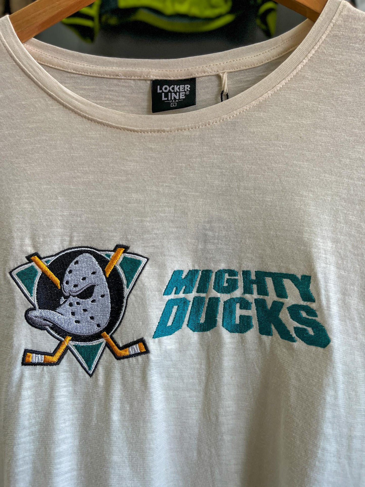 Mighty Ducks Embroidered Locker Line Hockey T-shirt