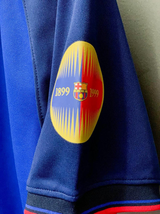 FC Barcelona Home 1999/00 Centenary Retro Football Kit