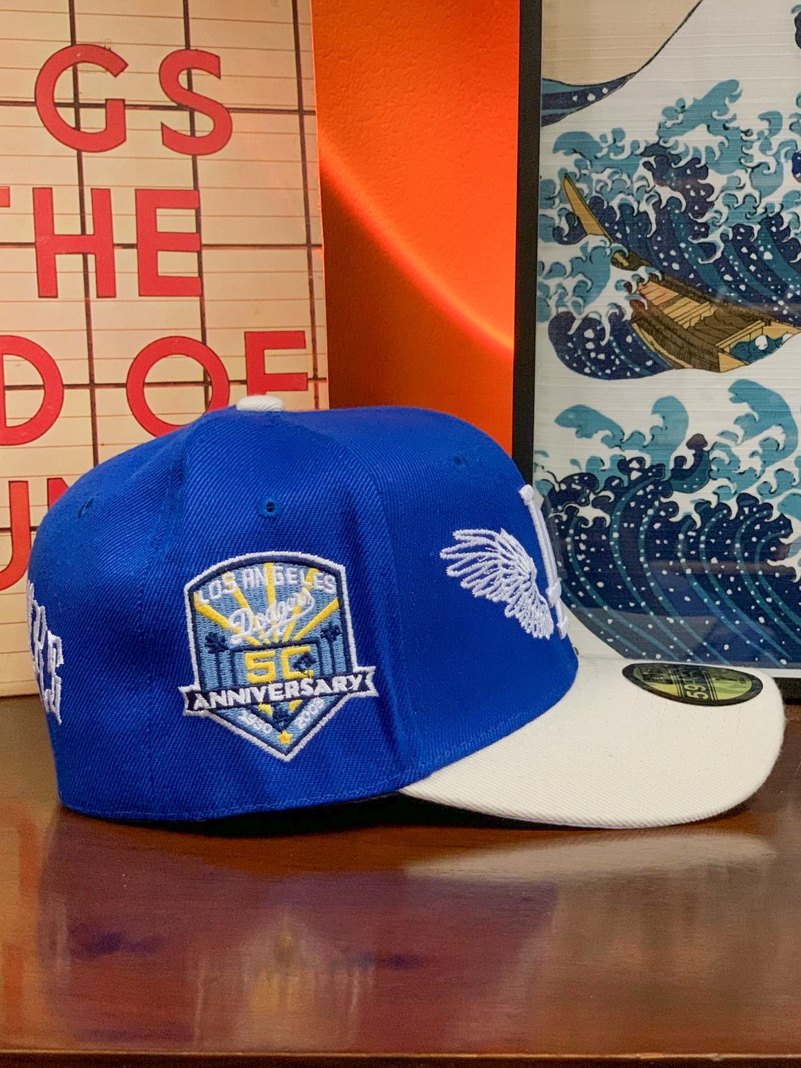 New Era LA Dodgers Pre Curved 59FIFTY Fitted Cap