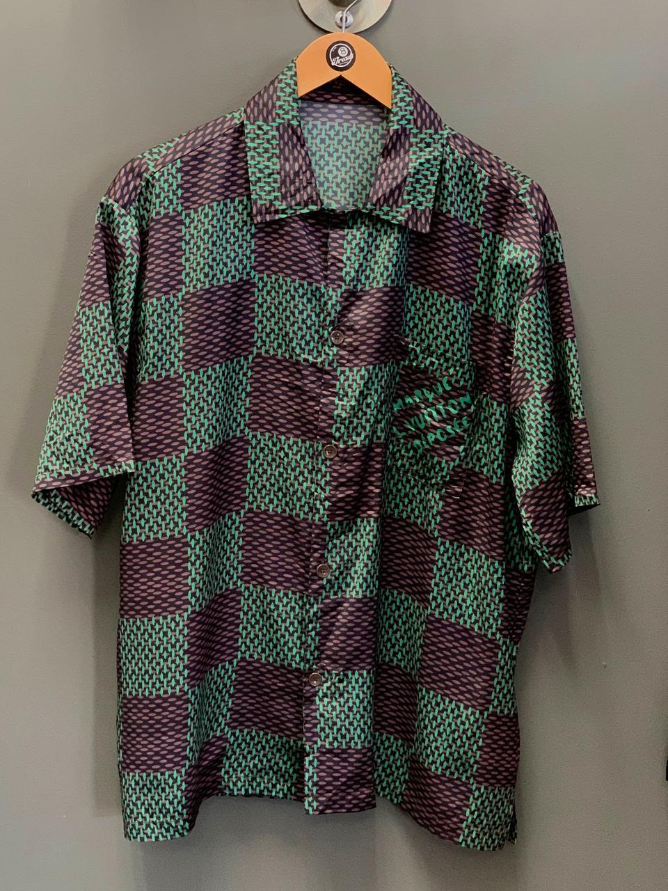 Louis Vuitton Damier Japan Special Edition Silk Shirt - Large