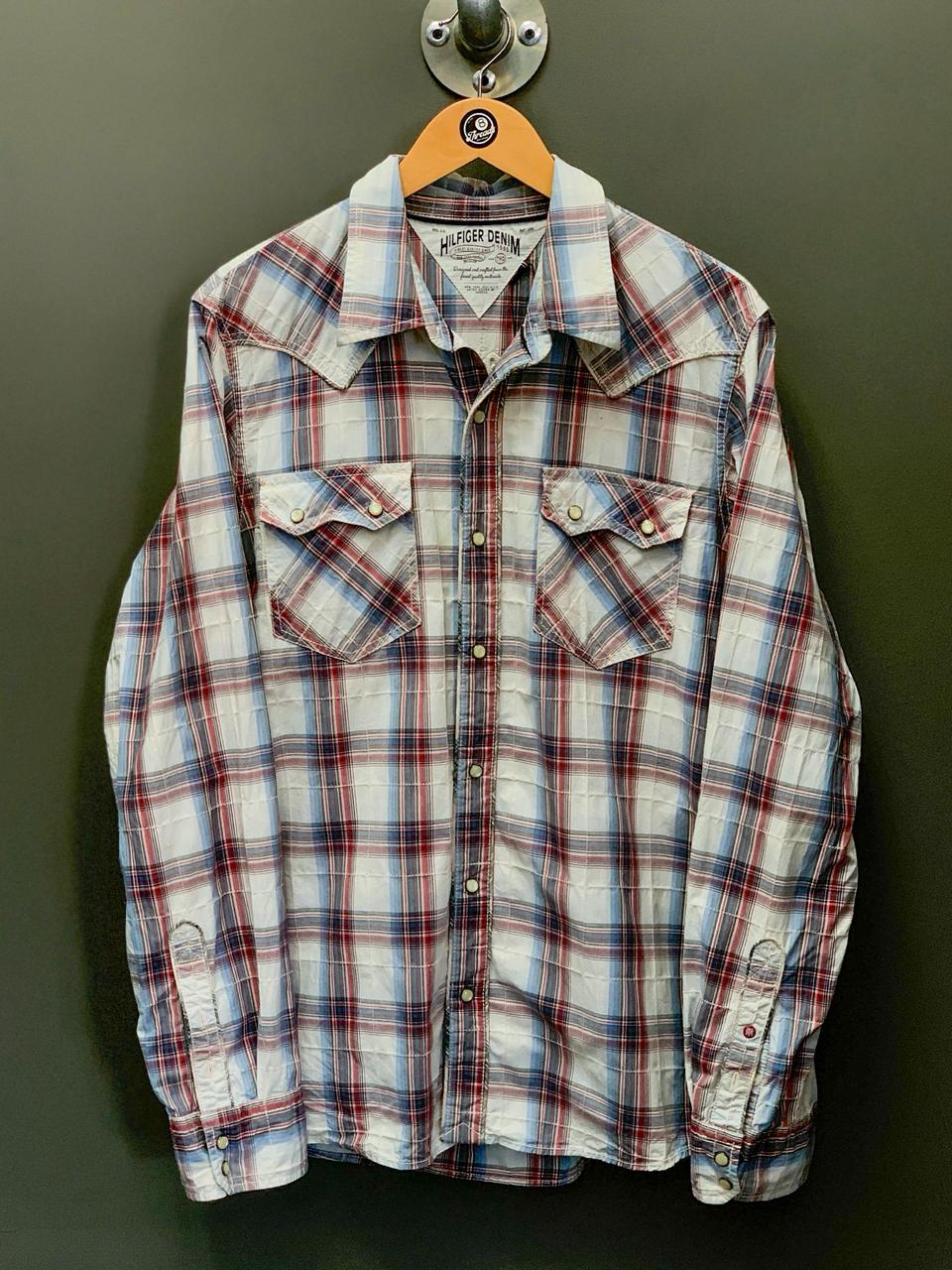 Tommy Hilfiger Plaid Check Shirt - Large