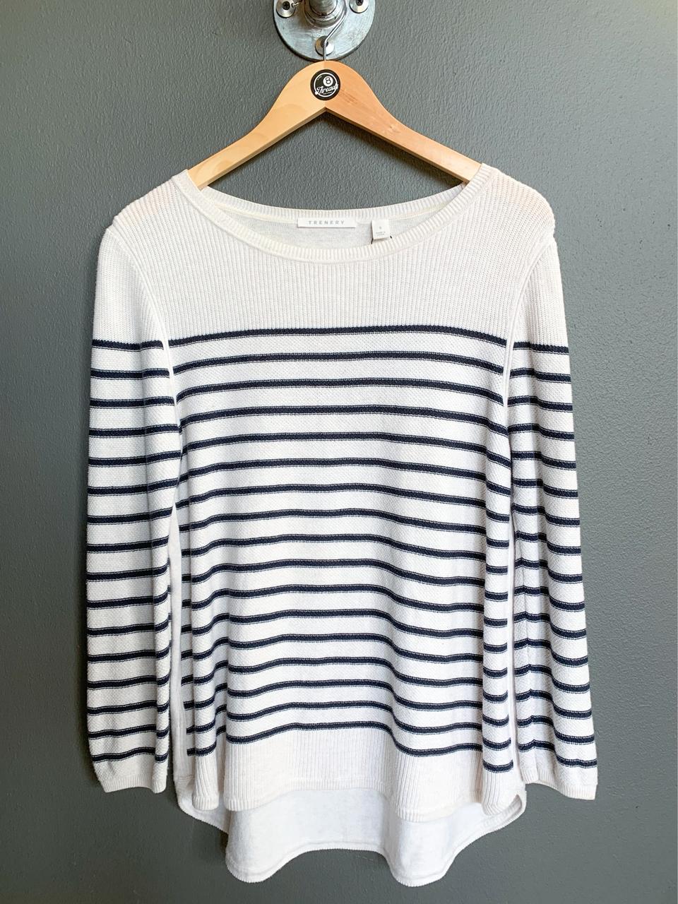 Trenery Ladies Stripe Cotton Jersey - Small