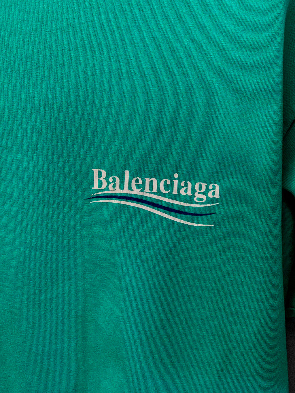 Balenciaga Logo Backprint Tee - Large