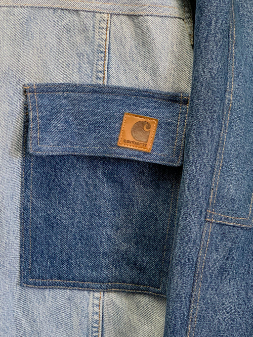 Carhartt Patchwork Denim Jacket - Large
