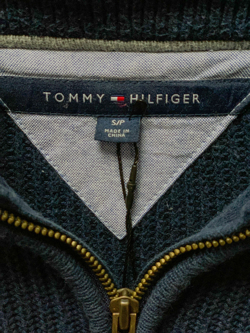Tommy Hilfiger 1/4 Zip Knit Jersey - Medium
