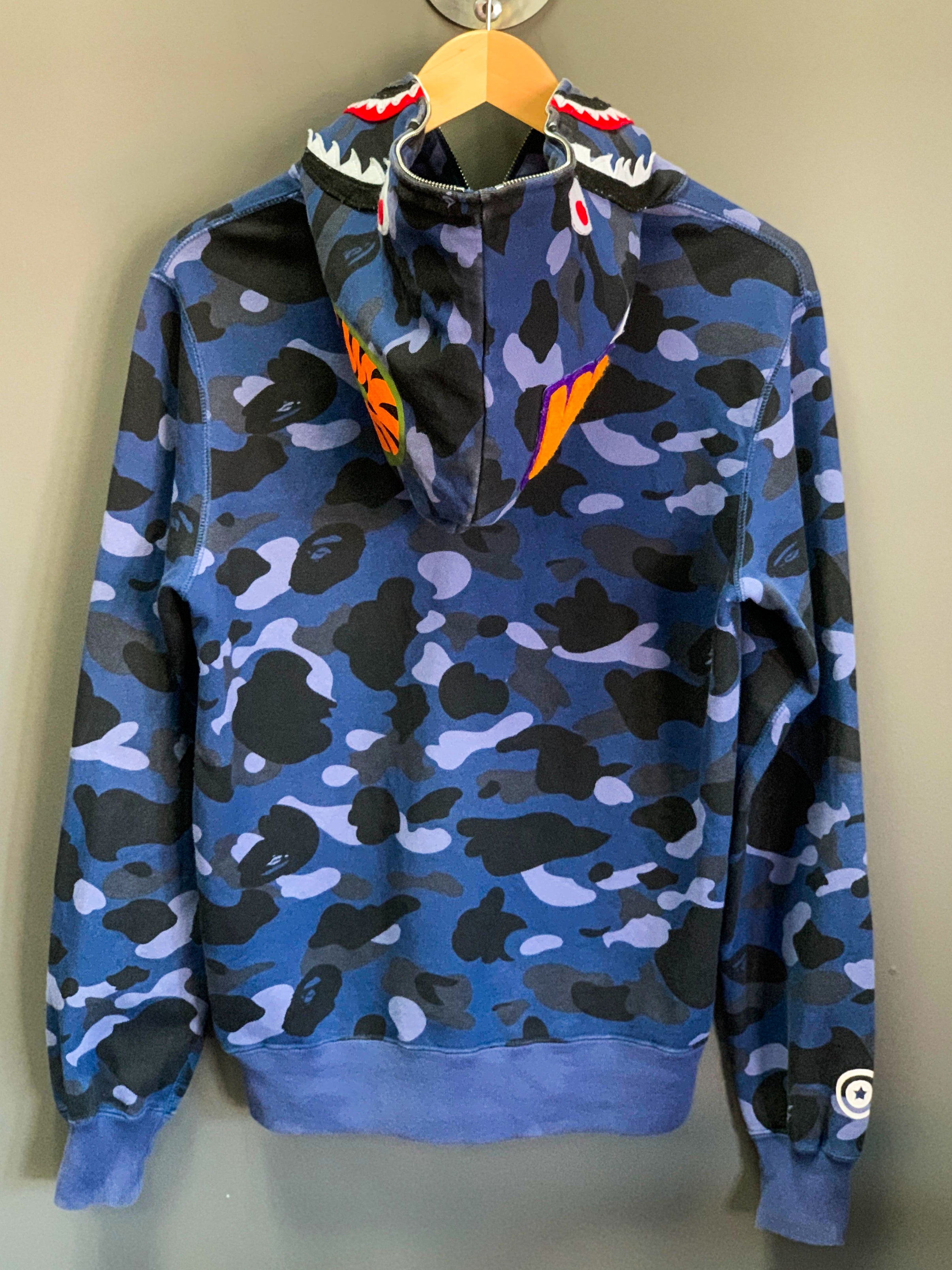 Bape Camo Shark WGM Zip Hoody - Medium