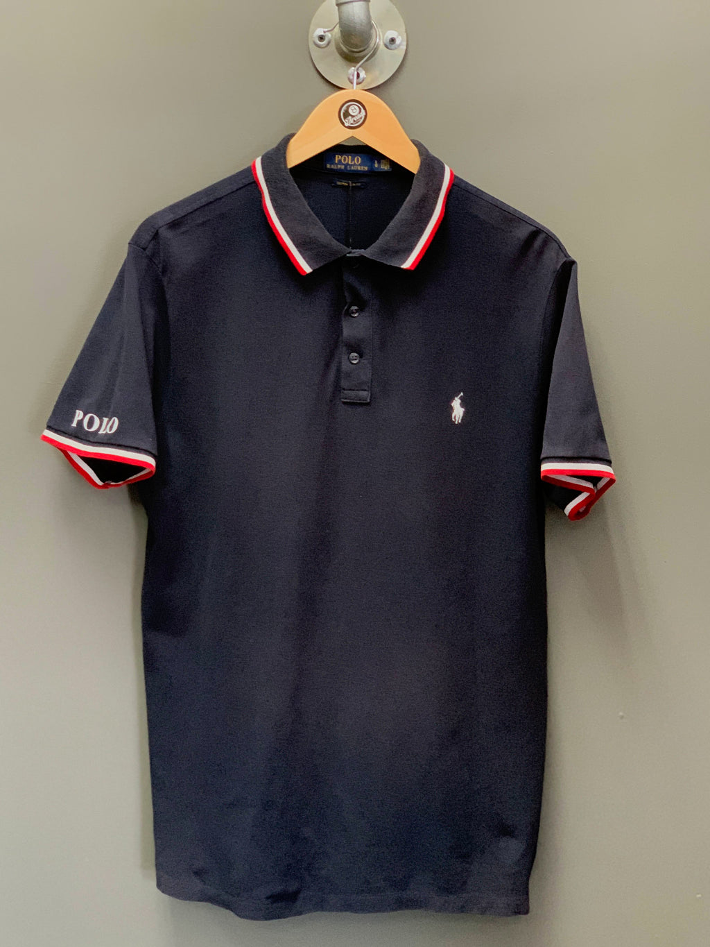 Polo Ralph Lauren Polo Sleeve Spellout Golfer - Large