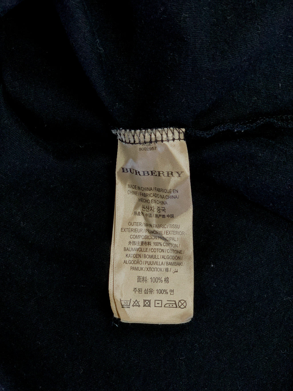 Burberry Knight Embriodered Tee - Large