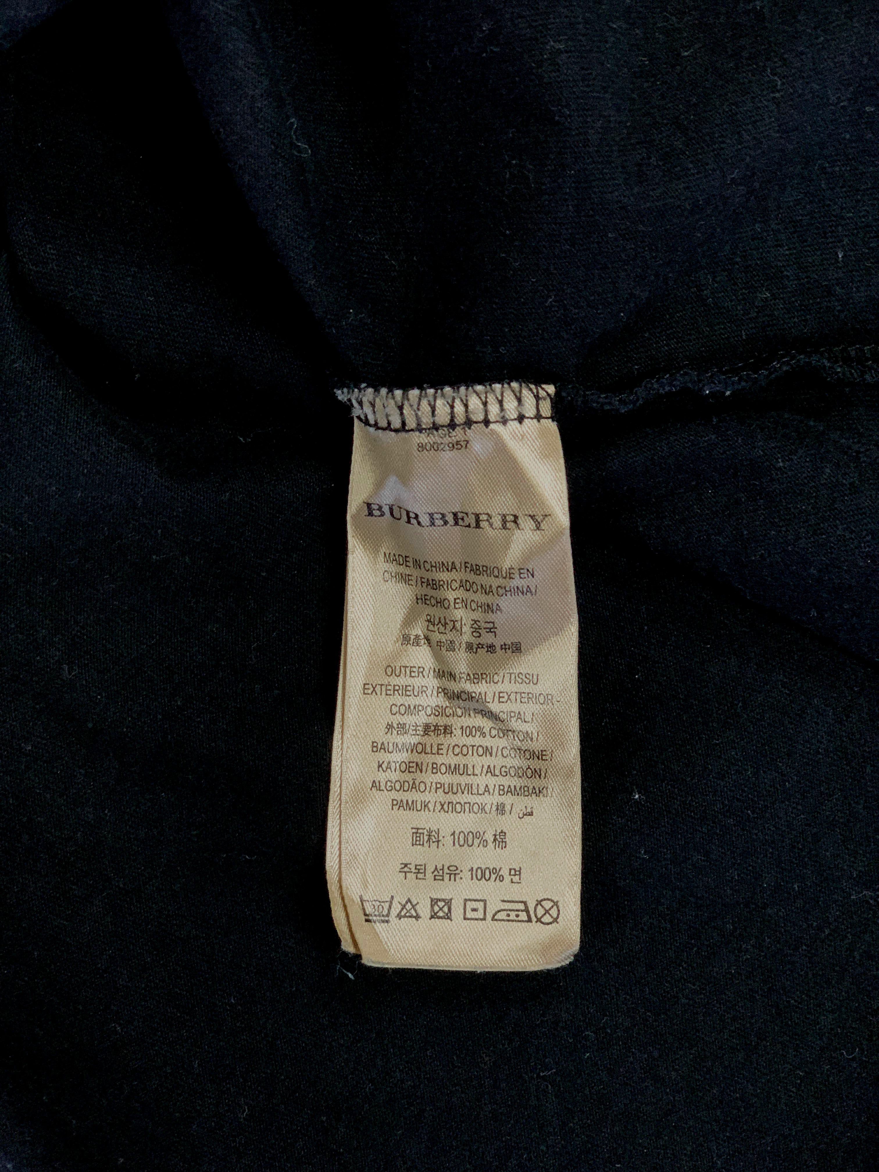 Burberry Knight Embriodered Tee - Large