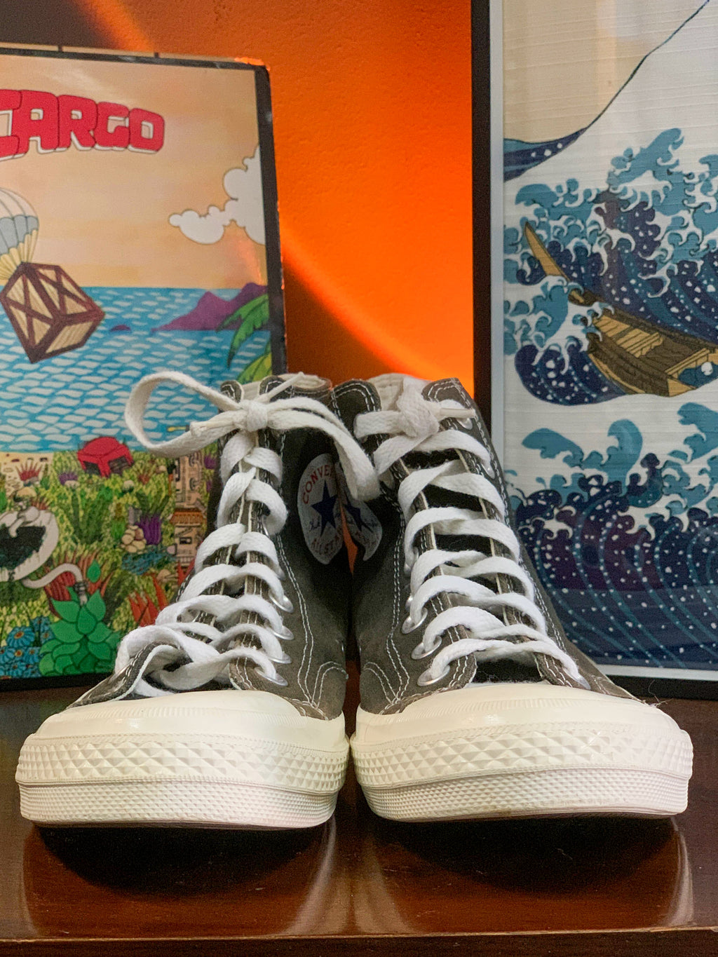 Converse x Comme des Garcons Peaking Heart Chuck 70 Sneakers - UK10