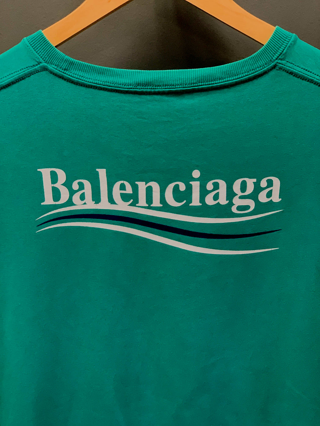 Balenciaga Logo Backprint Tee - Large