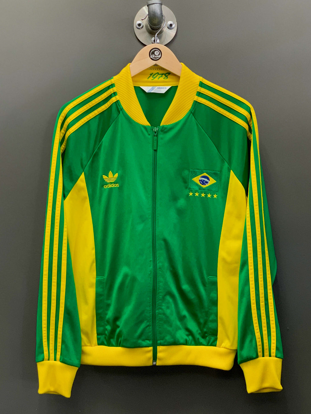 Brazil Adidas Trefoil Track Jacket - Small