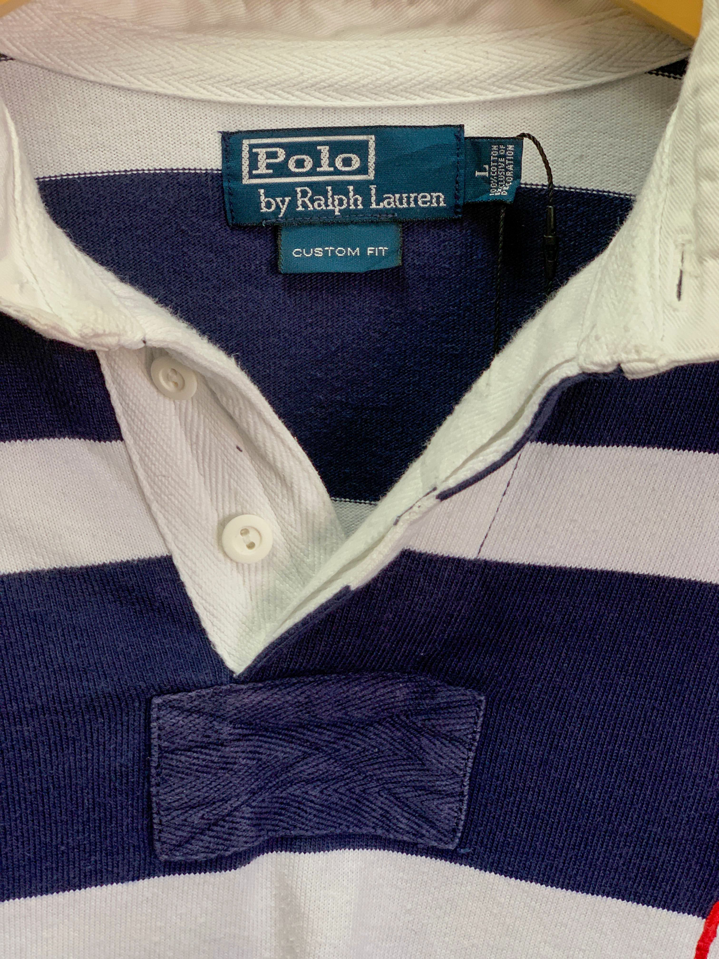 Polo Ralph Lauren Stripe Big Pony 3 L/S Golfer - Large