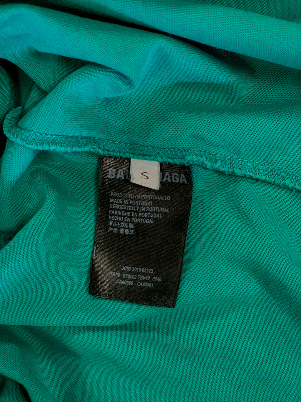 Balenciaga Logo Backprint Tee - Large