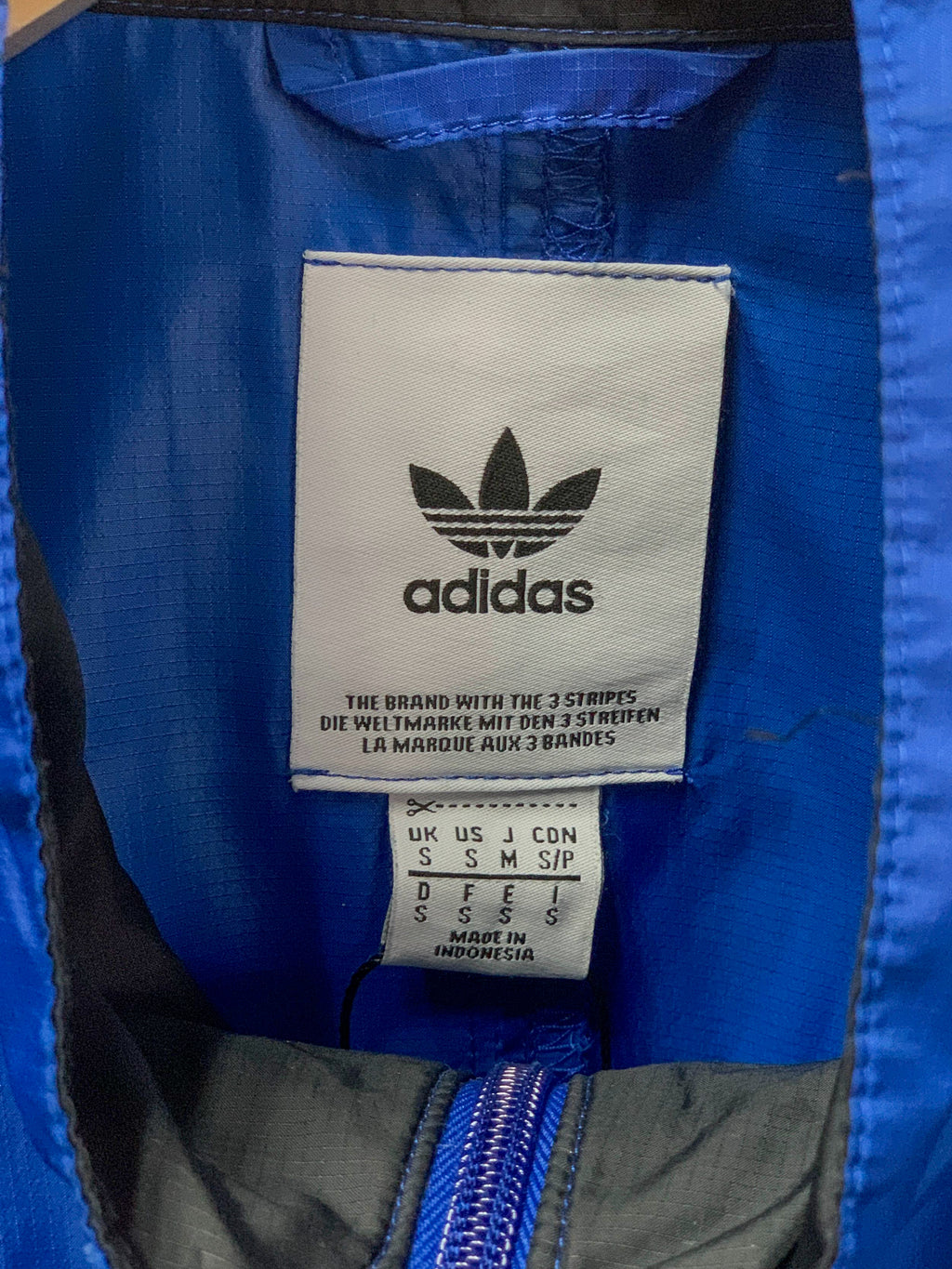 Adidas 1/4 Zip Windbreaker Jacket - Small