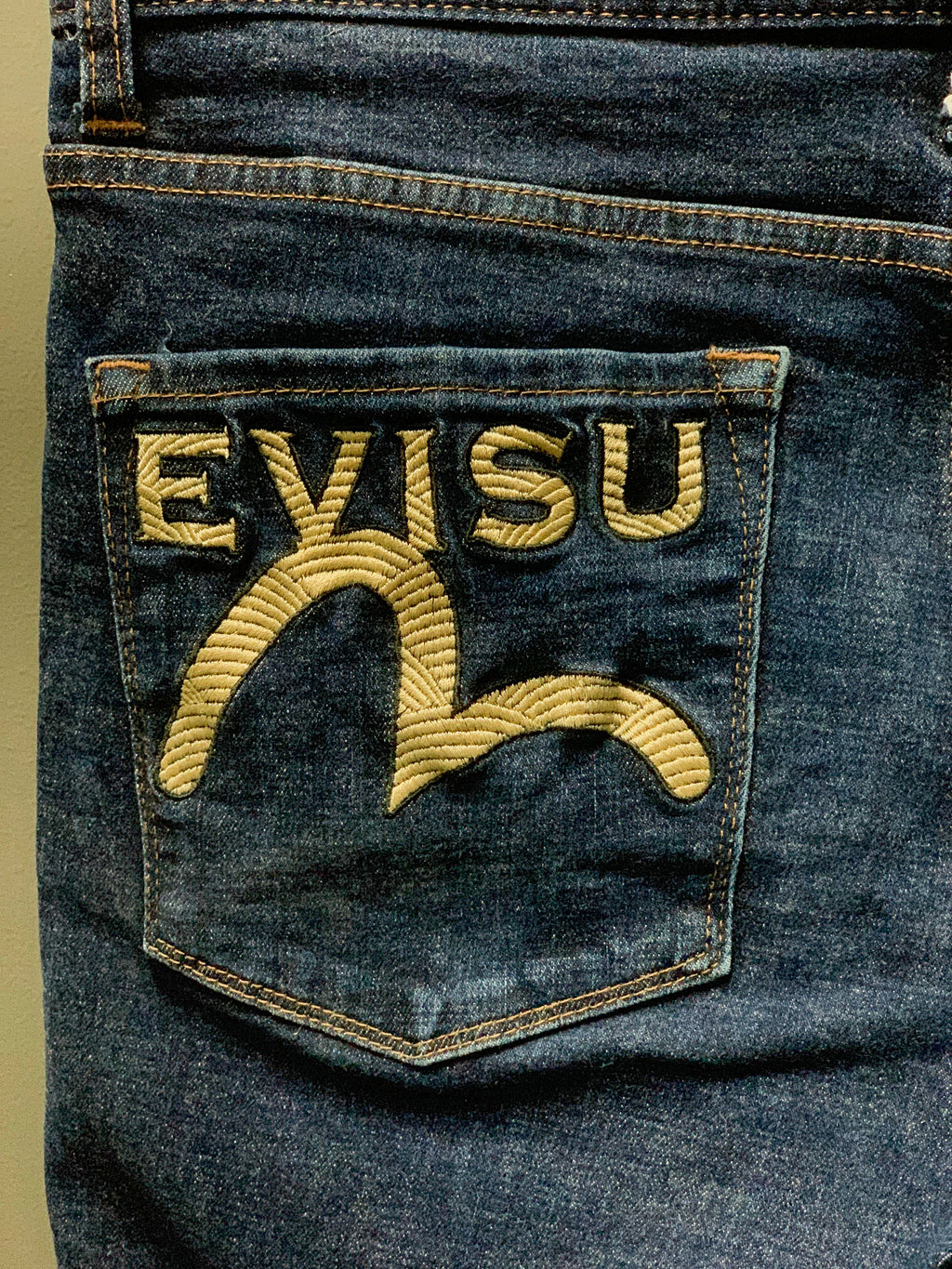 Evisu Pocket Spellout Japan Skinny Denim Jeans - 30 (Small)