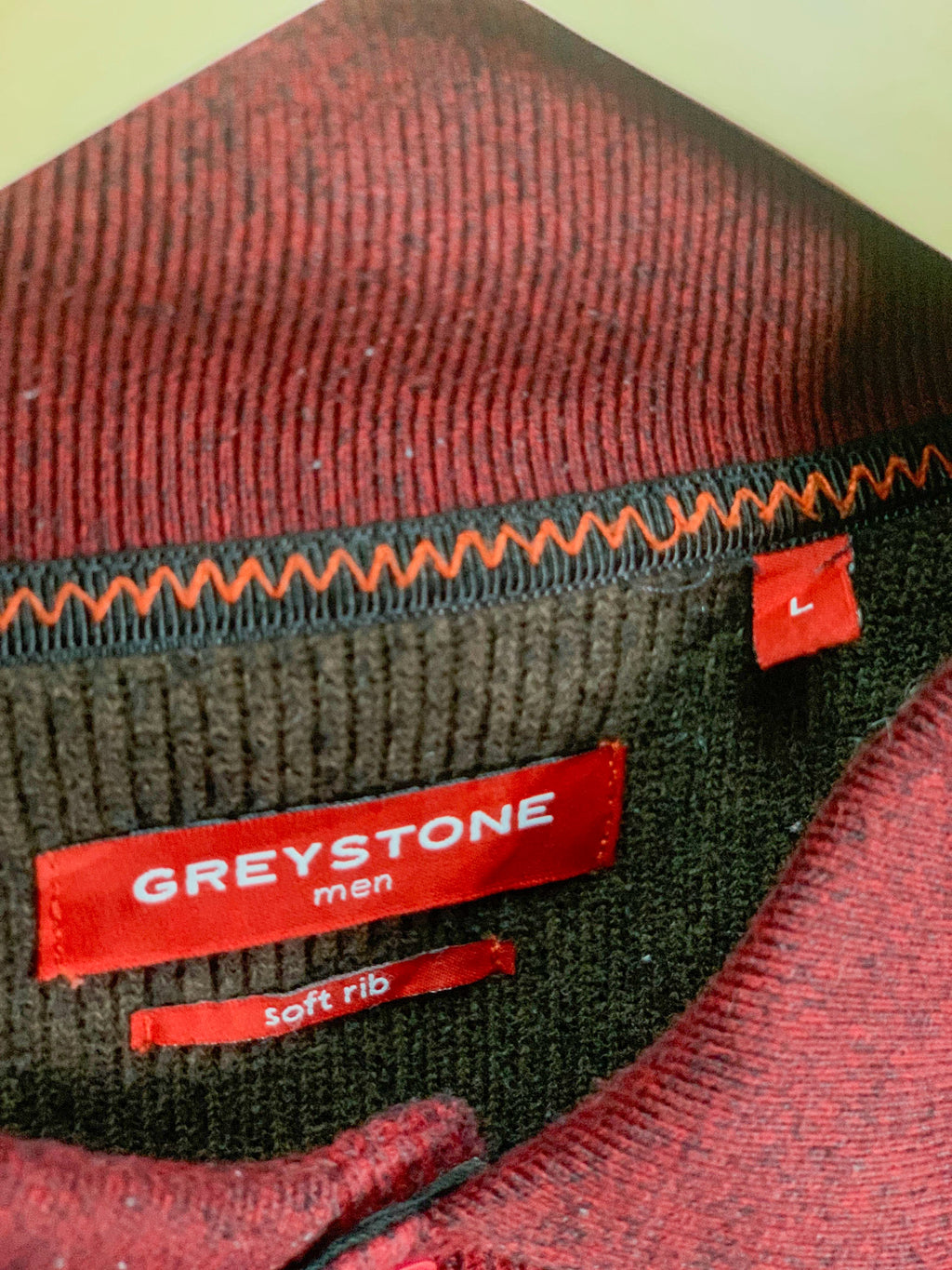 Grey Stone Soft Rib Jumper - Medium