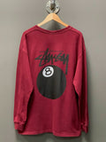 Stussy 8Ball Backprint L/S Tee - Extra Large
