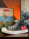 Converse x Comme des Garcons Peaking Heart Chuck 70 Sneakers - UK10