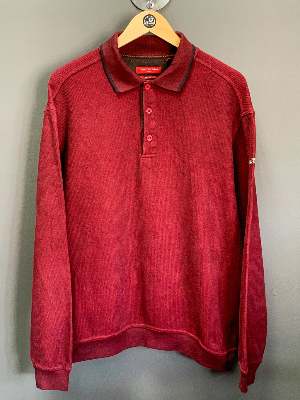 Grey Stone Soft Rib Jumper - Medium