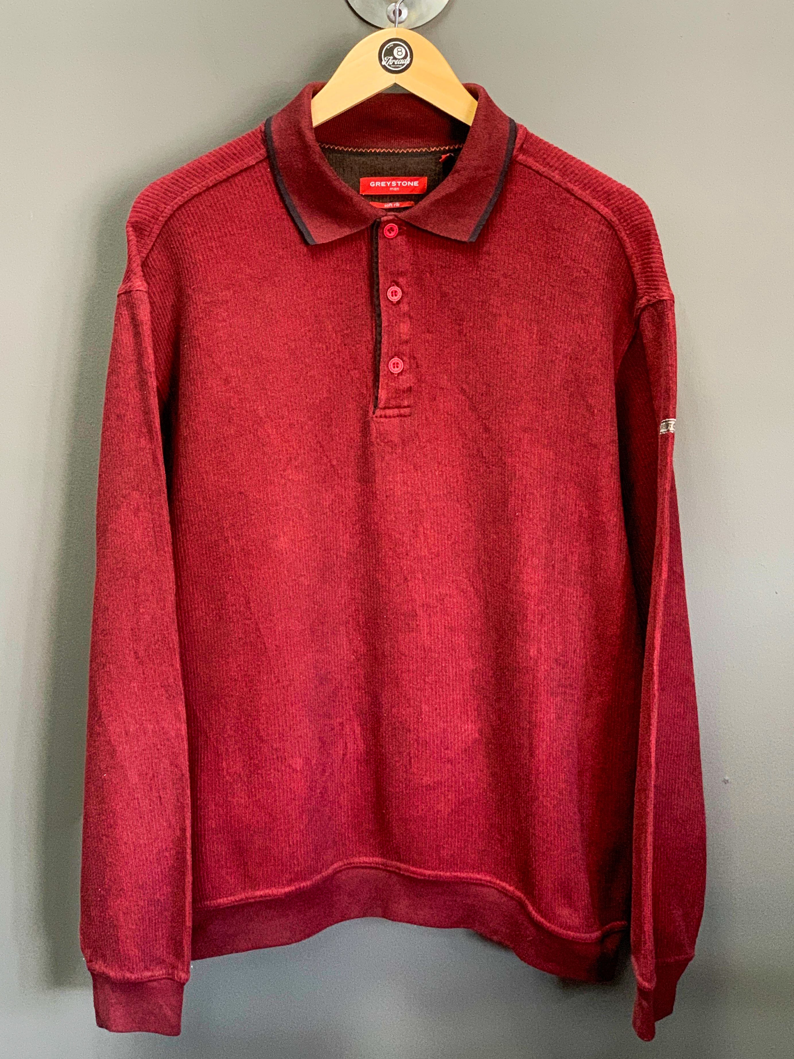 Grey Stone Soft Rib Jumper - Medium