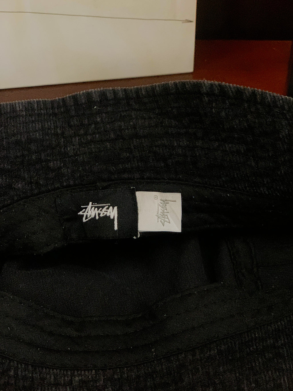 Stussy Corduroy Stock Logo Bucket Hat